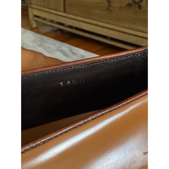 Prada Light Brown Patent Leather Dress Loafers - Picture 6 of 7